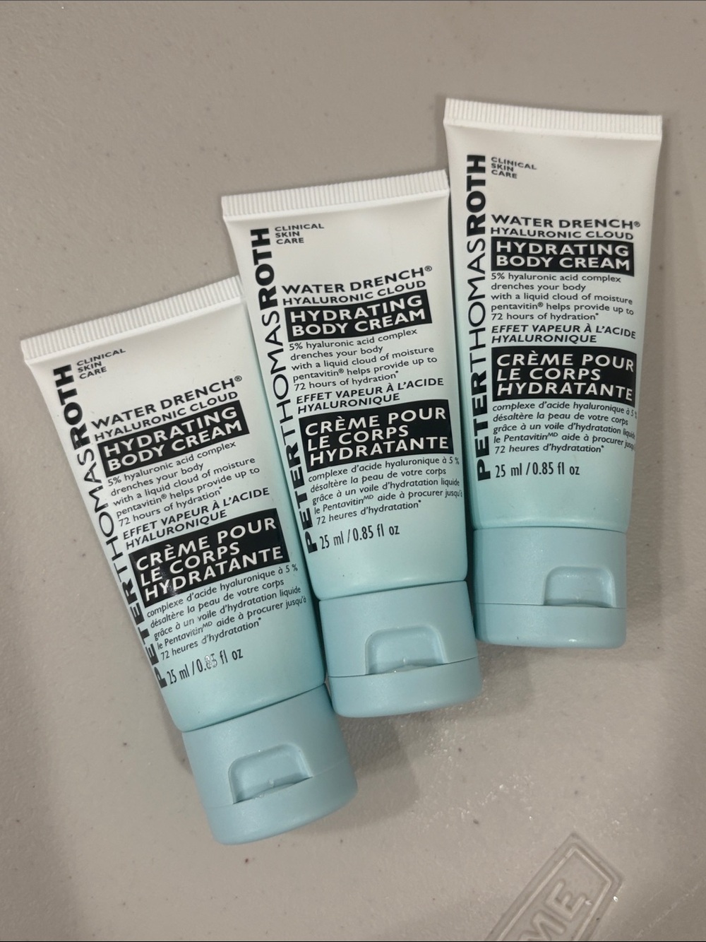 3 Peter Thomas Roth Water Drench Hydrating Body Cream 25mL 0.85oz